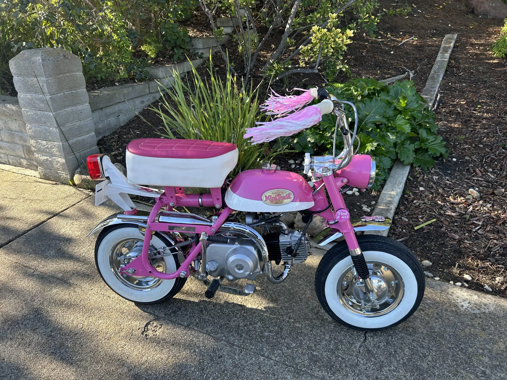 1971 Honda Z50A Mini Trail (Pink & White Custom)