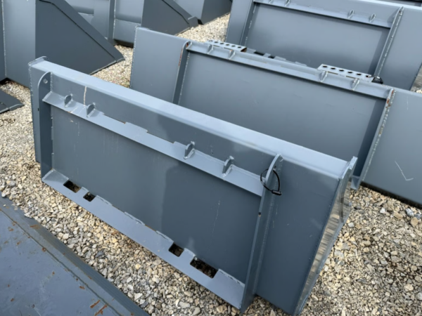 Gray 60" Compact Loader Bucket