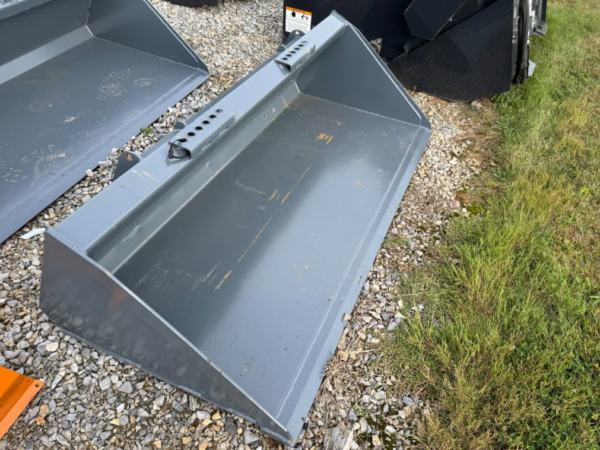 Gray 72" Skid Loader Bucket