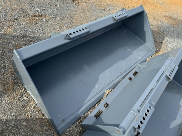 Gray 78" Skid Loader Bucket