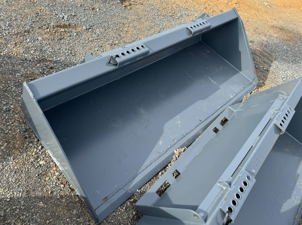 Gray 78" Skid Loader Bucket